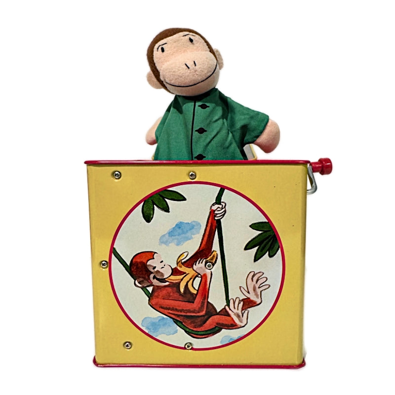 Vintage Curious George Jack in the Box by Schylling (1995)