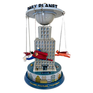 Vintage Daily Planet Superman, Supergirl and Krypto the Super Dog Daily Planet Spinning Carousel by Schylling