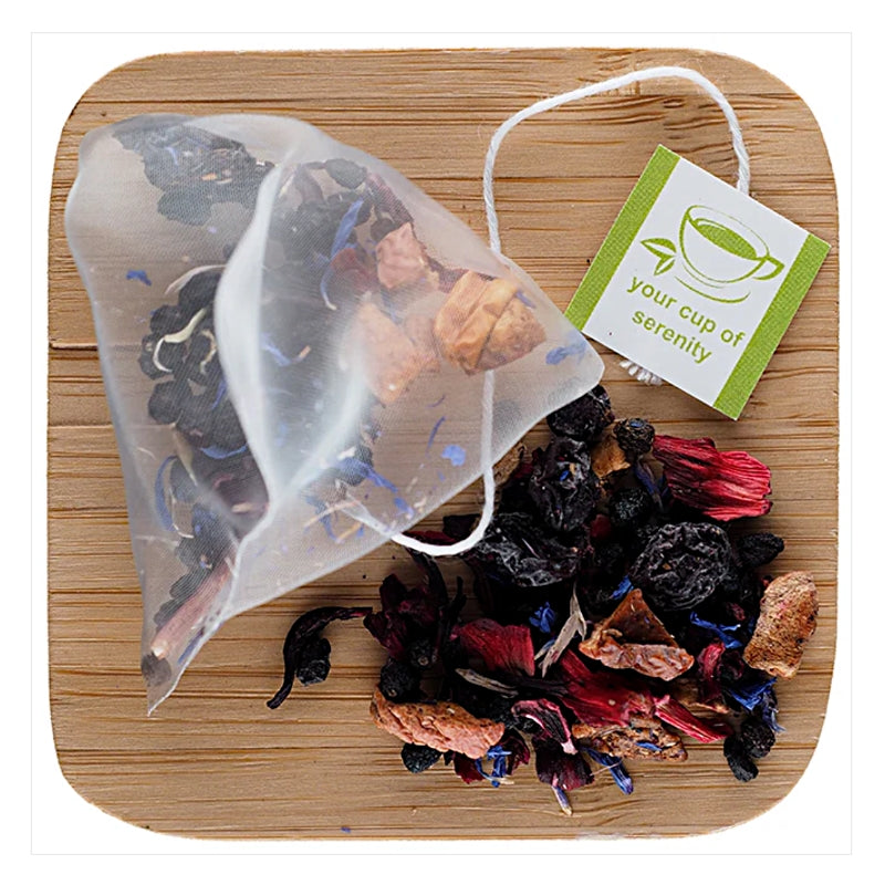 Elmwood Inn Fine Teas Blueberry Fruit Infusion — 15 Plant-based Pyramid Sachets