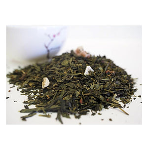 Elmwood Inn Fine Teas Wild Strawberry Green Tea - 15 Plant-based Pyramid Sachets (Brew 30 Cups of Tea)