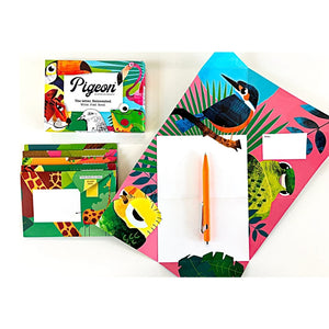 FOR KIDS (of all ages) — Wild Lives Pigeons Folded Origami Letter Set — 6 in a Pack — By Pigeon