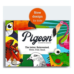 FOR KIDS (of all ages) — Wild Lives Pigeons Folded Origami Letter Set — 6 in a Pack — By Pigeon