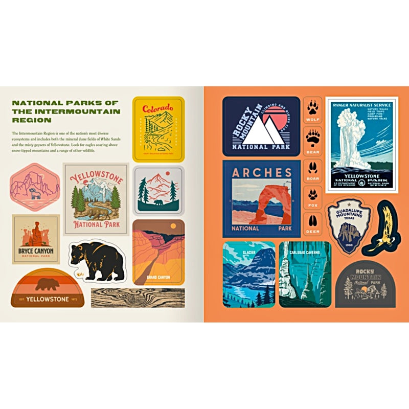 National Parks Stickerology: Stickers for Hikers, Campers, Explorers and More — A Sticker Book