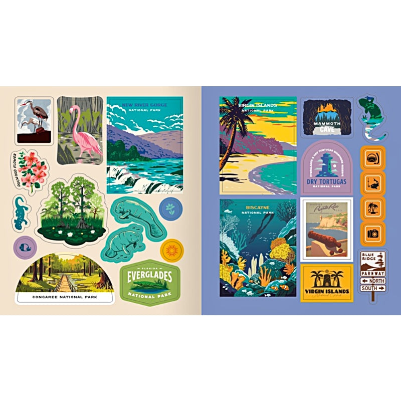 National Parks Stickerology: Stickers for Hikers, Campers, Explorers and More — A Sticker Book