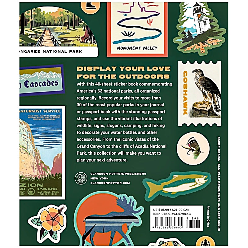 National Parks Stickerology: Stickers for Hikers, Campers, Explorers and More — A Sticker Book