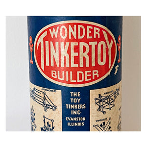 Vintage Wonder Builder TinkerToy Set from The Toy Tinkers Inc, Evanston, IL