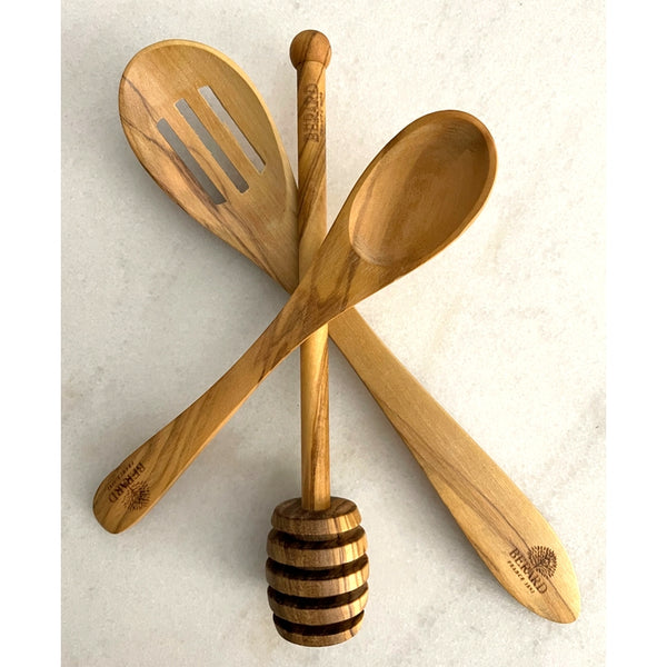 Berard Box Wood Mini Mustard & Salt Spoon